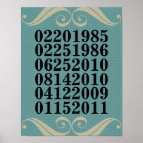 Original Special Dates Poster