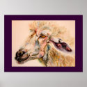 Original Watercolor Sheep Farm Animal Poster posters