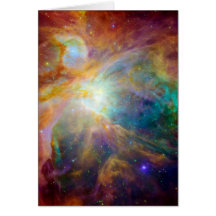 Orion Nebula (Hubble & Spitzer Telescopes) Card