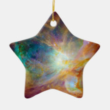 Orion Nebula (Hubble & Spitzer Telescopes) Christmas Tree Ornaments