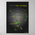 Orion the Great Hunter Constellation posters