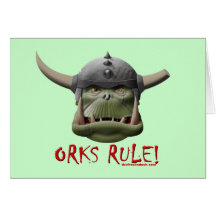 Orks Rule! Greeting Card
