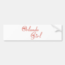 Orlando Girl tee shirts Bumper Stickers
