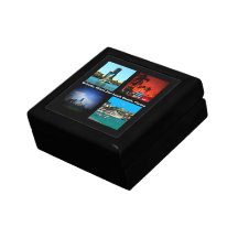 Orlando, Miami, South Beach Collage Keepsake Boxes