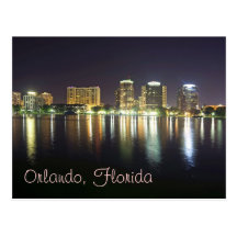 Orlando reflections from Lake Eola Postcard