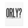 ORLY? Not A Single F Was Given Postcard