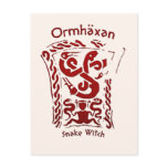 Ormhäxan Snake Witch Rune postcards