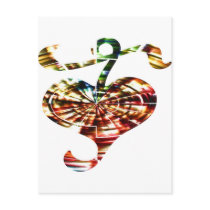 Ornament  17 - Cosmic Healing Red Sparkles Postcards