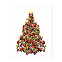 Ornament Christmas Tree Post Card