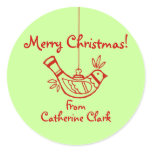 Ornament Gift Tag Template stickers