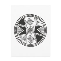 Ornament Indianer Native American Anasazi Postkarte