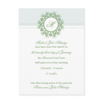 Ornament Monogram Postcards