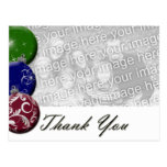 Ornament Photo Template Thank you Postcard