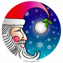 Ornament, Pin, Sculpture - Santa Moon