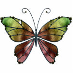 ORNAMENT Warm Shades Rainbow Wings Butterfly photo sculptures