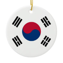 Ornament with flag of South Korea