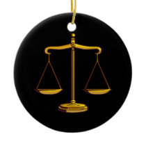 Ornament with Scales of Justice
