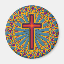 ORNAMENTAL CROSS REFRIGERATOR MAGNETS