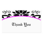 Ornamental Garden (neon pink) Thank You Card business cards