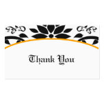 Ornamental Garden (orange) Thank You Card business cards