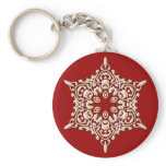 ORNAMENTAL SNOWFLAKE keychains