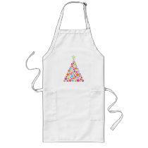 Ornamental White Christmas Apron