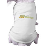 Ornate Aqua Blue and Gold Aquarius Doggie T Shirt