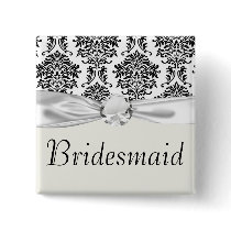 ornate black damask on white pins