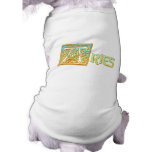 Ornate Blue and Gold Aries Dog Tee