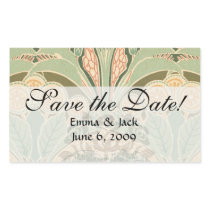 ornate bontanical garden art nouveau art rectangular sticker