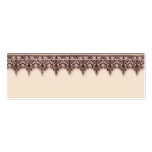 Ornate Borders in Espresso Wine on Ecru Placecard Business Cards