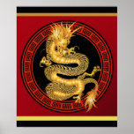 Ornate Chinese Year of the Dragon Poster 2012 posters