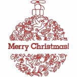 Ornate Christmas Ball Ornament Decoration embroidered shirts