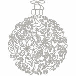Ornate Christmas Ball Ornament Decoration embroidered shirts