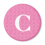 Ornate Contemporary Monogram - Letter C magnets