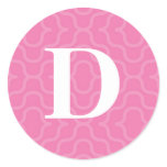 Ornate Contemporary Monogram - Letter D stickers