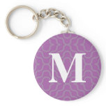 Ornate Contemporary Monogram - Letter M keychains
