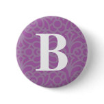 Ornate Floral Monogram - Letter B buttons