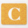 Ornate Floral Monogram - Letter C Mouse Pads