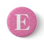 Ornate Floral Monogram - Letter E buttons