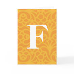 Ornate Floral Monogram - Letter F cards