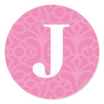 Ornate Floral Monogram - Letter J stickers