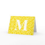 Ornate Floral Monogram - Letter M cards