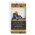 Ornate Floral Save the Date Announcement photo cards