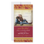 Ornate Floral Save the Date Announcement photo cards