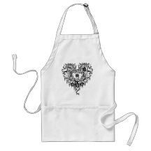 Ornate Gothic Heart Aprons