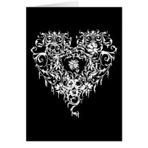 Ornate Gothic Heart Cards