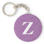 Ornate Knotwork Monogram - Letter Z keychains