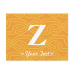 Ornate Knotwork Monogram - Letter Z postcards