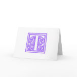 Ornate Monogram T cards